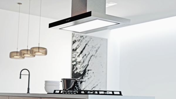 T-Shape Stainless Steel Island Extractor with Remote Control - 90cm - Falco